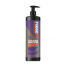 Fudge Clean Blonde Damage Rewind Violet Toning Shampoo 1000ml